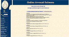 Desktop Screenshot of ordineavvocatisulmona.it
