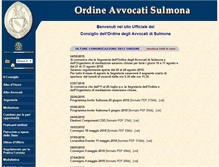 Tablet Screenshot of ordineavvocatisulmona.it